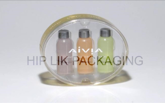 Oval-shaped packaging box